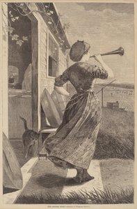 Le cor de dîner, publié en 1870 - Winslow Homer