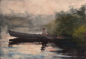 La fin de la journée, Adirondacks - Winslow Homer