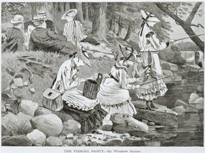 "La partie de pêche--" - Winslow Homer