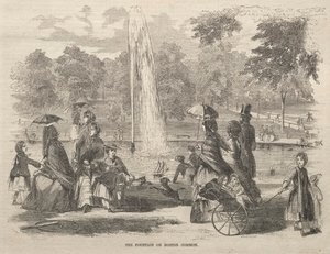 La Fontaine à Boston Common, 1857
