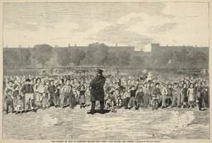 Le 4 juillet à Tompkins Square, New York - "Les Sogers arrivent", extrait du Harper