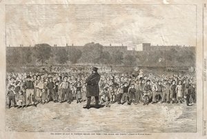 Le 4 juillet à Tompkins Square, New York - "The Sogers Are Coming" (Les Sogers arrivent) - Winslow Homer
