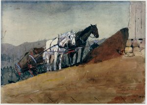 La Grange au sommet de la colline - Ferme Houghton - Winslow Homer