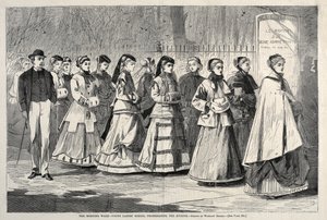 La promenade matinale - École de jeunes filles se promenant sur l