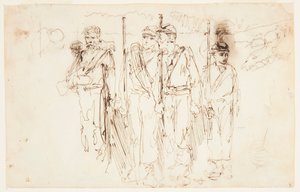 Les Blessés marchant - Winslow Homer