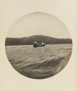 Trois canoéistes, lac Saint-Jean, province de Québec, vers 1895, vers 1904