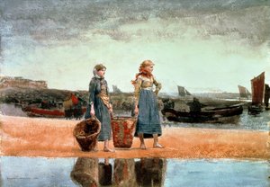 Deux filles sur la plage, Tynemouth, 1891 - Winslow Homer