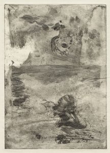 Deux têtes (étude après "Undertow") - Winslow Homer