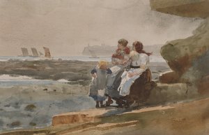 Sous la falaise, Cullercoats, c.1881 - Winslow Homer