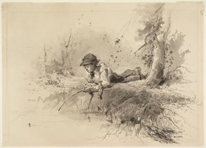 En attendant une touche - Winslow Homer