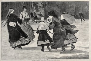 Hiver - Une scène de patinage, 1868