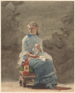 Femme cousant, 1878-9 - Winslow Homer