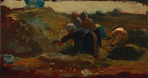 Femmes travaillant dans un champ, 1867