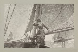 Jeune fille en voilier - Winslow Homer