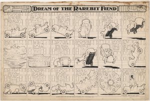 Rêve du démon du rarebit : Automobile cabrée