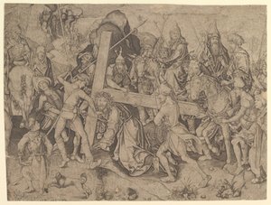 Le Christ portant la Croix, copie, 15ème siècle. - Wolf Huber