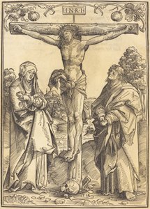 Christ sur la croix avec Marie et Jean - Wolf Traut