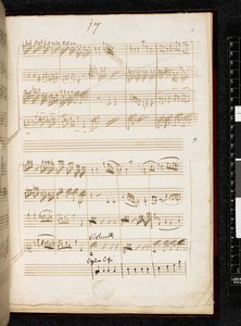 Adagio et fugue en do mineur, K. 546, Add. 28996, f.11r - Wolfgang Amadeus Mozart