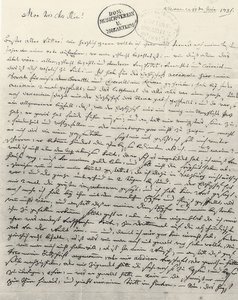 Lettre manuscrite à son père. Vienne, 13 juin 1781 - Wolfgang Amadeus Mozart