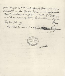Wolfgang Amadeus Mozart (1756-1791) compositeur autrichien. Lettre autographe à sa femme Constanze - Wolfgang Amadeus Mozart
