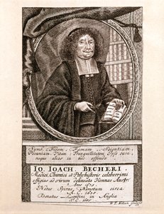Portrait de Johann Joachim Becher (gravure) - Wolfgang Philipp Kilian