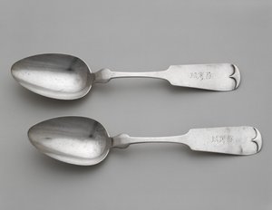 Cuillères à dessert, c. 1860-1870 - Wood and Hughes