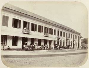 Maisons de commerce à Batavia sur Pasar Pisang