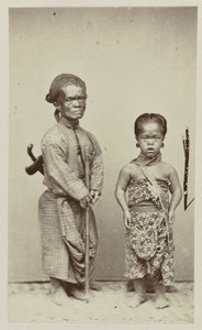 Portrait de deux petites personnes - Woodbury and Page