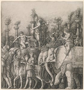 Le Triomphe de César : Les éléphants