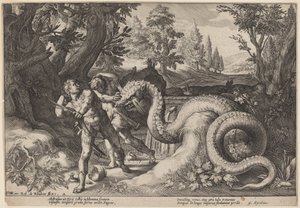 Le dragon dévorant les compagnons de Cadmus