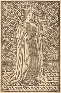 Sainte Barbe - Workshop of Master of the Cologne Arms
