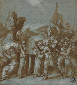 Josué et les Israélites traversent le Jourdain - Workshop of Raphael