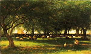 Midi dans le verger - Worthington Whittredge