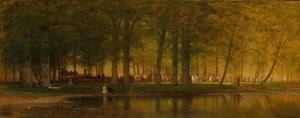 La réunion de camp - Worthington Whittredge