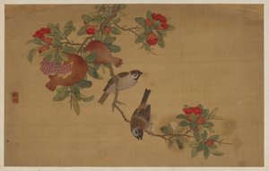 Oiseaux, fruits et fleurs - Wu Zhang