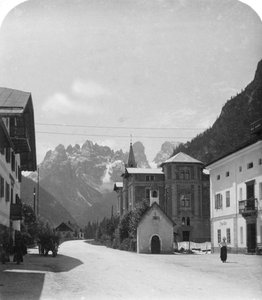 Landro et Monte Cristallo, Tyrol, Italie, vers 1900