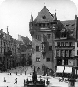 Nassauer Haus, Nuremberg, Bavière, Allemagne, vers 1900 - Wurthle and Sons
