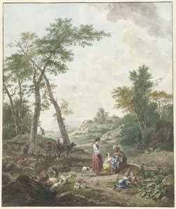 Jacob conversant avec Rachel et Léa