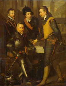 Portrait de groupe des quatre frères de Guillaume Ier, prince d