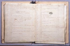 Journal de Louis XVI. Mois de juin et juillet 1789. Carnet 17X21 cm. Archives Nationales. Paris - XVI Louis