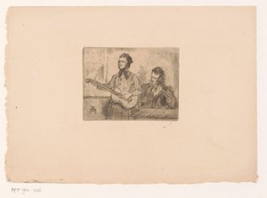 Deux musiciens - Xavier Mellery