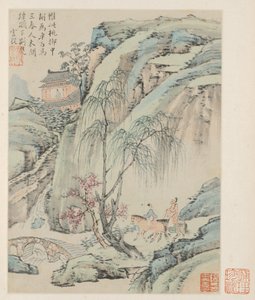 Album de paysages saisonniers, Feuille B (feuille précédente 1) - Xiao Yuncong