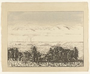 Paysage de guerre - Yamagishi Kazue (signed by artist)