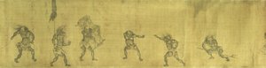 Une excursion nocturne de Zhong Kui ivre et de sa sœur