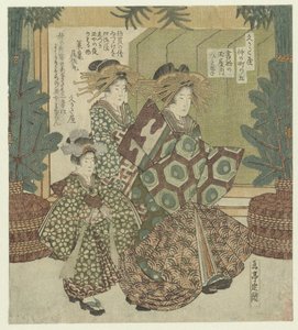 Numéro cinq: La première écriture de la nouvelle année par Hitofude du Tamaya (La Nakanochô pour l