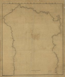Relief montré par des lignes de forme. Orienté avec le nord vers le coin supérieur gauche. - Yasuaki Oka