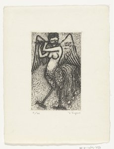 Sirène jouant de la flûte - Yo Sugano (signed by artist)