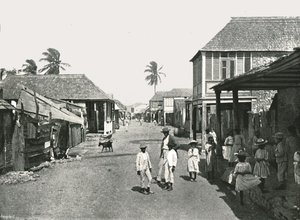 Scène de rue à Port Royal, Jamaïque, 1895 - York and Son
