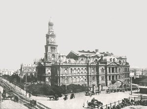La nouvelle mairie, Sydney, Australie, 1895 - York and Son