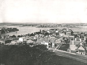 Vue depuis la rive nord, Sydney, Australie, 1895